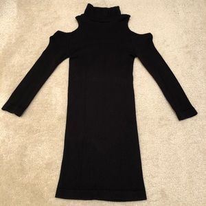Bebe Turtleneck with cut out shoulders